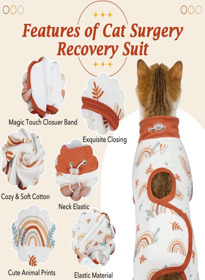 دينتران بدلة تعافي للقطط من دينترون بعد العمليات الجراحية، بدلة ناعمة للقطط الإناث والذكور، قميص بديل لطوق الجراحة المخروطي للقطط الصغيرة، بيجامة مضادة لللعق لجروح البطن للحيوانات الأليفة الصغيرة بعد التعقيم، بدلة كاملة للقطط بعد الجراحة - Image 2